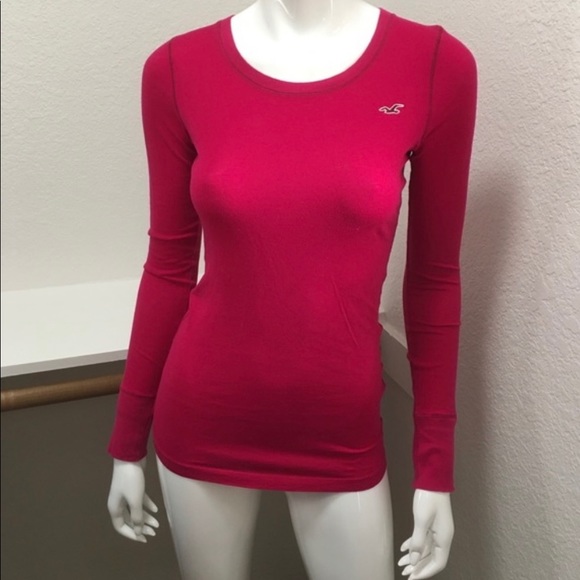 3 HOLLISTER 🌺 Matching Bundle | Hoodie, Long Sleeve Tee | Sz M | & Canvas Tote - Picture 8 of 16